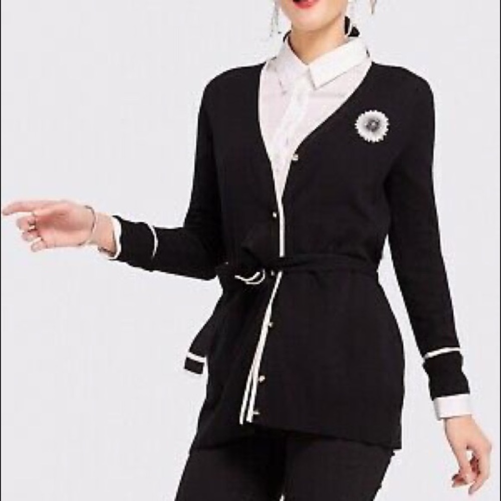 Draper James Tie Waist Cardigan